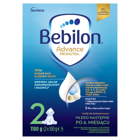 Bebilon 2 Pronutra Advance 1100g od ukončeného 6. měsíce